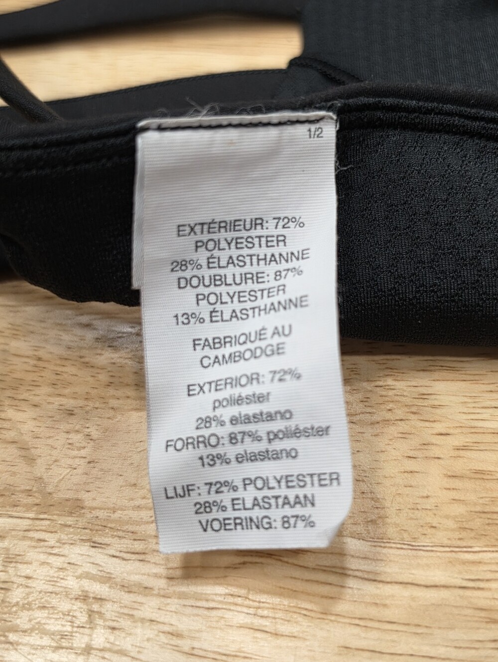 Vuori Yosemite Sports Bra Black Women Extra Small XS Strappy Activewear VW104 - Picture 14 of 15
